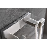 Bagno Bianca Stainless Steel Double Robe Hook - Brushed Nickel