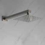 Cero Set, 8" Square Rain Shower and Handheld, Brushed Nickel