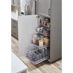 STORAGE WITH STYLE ® 15" Wire Pullout Basket Polished Chrome Finish