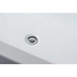 Melina 63" Free Standing Acrylic Bathtub w/ Chrome Drain