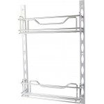 3" Deep Door Mounted Tray System Kit in Polished Chrome