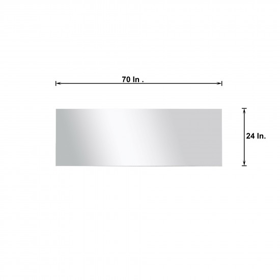 Lafarre 80 Rustic Acacia Double Vanity, White Quartz Top, White Square Sinks, Monte Chrome Faucet Set, and 70 Frameless Mirro
