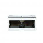 Scopi 30" Rustic Acacia Bathroom Vanity and Acrylic Composite Top with Integrated Sink