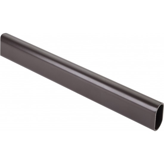 Dark Bronze 1.0 mm x 8' Long Oval Aluminum Closet Rod