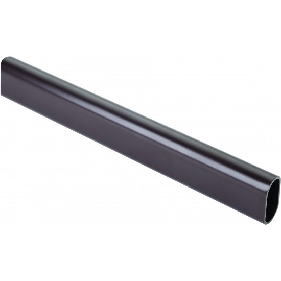 Dark Bronze 1.0 mm x 12' Long Oval Aluminum Closet Rod