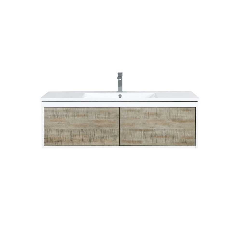 Scopi 48" Rustic Acacia Bathroom Vanity, Acrylic Composite Top with Integrated Sink, and Monte Chrome Faucet Set Scopi 48" Rustic Acacia Bathroom Vanity, Acrylic Composite Top with Integrated Sink, and Monte Chrome Faucet Set