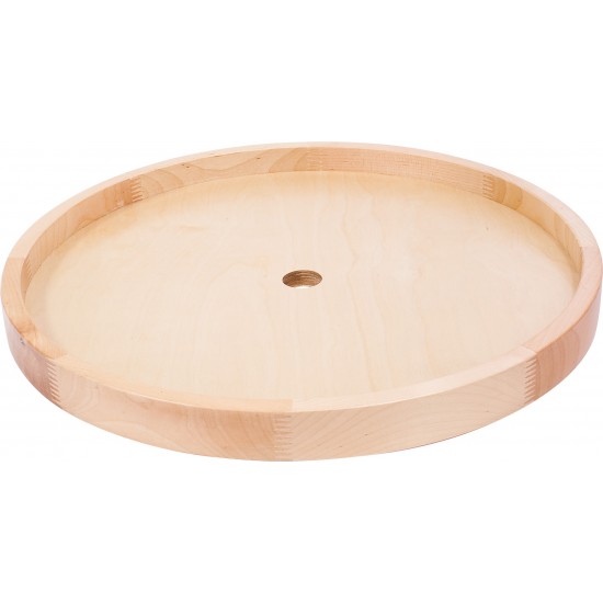 18" Diameter Round Wooden Lazy Susan with Hole