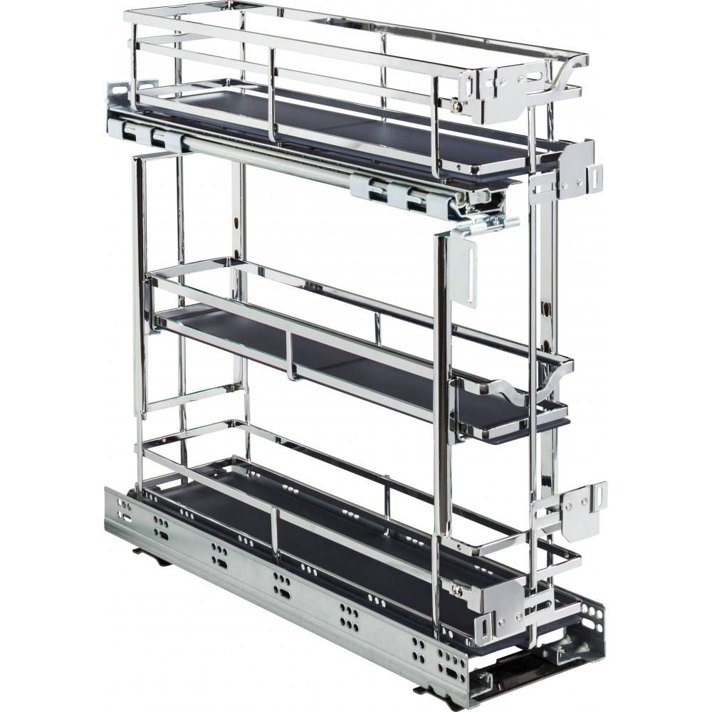 STORAGE WITH STYLE ® 5" Wire Drawer Base Pullout Polished Chrome Finish STORAGE WITH STYLE ® 5" Wire Drawer Base Pullout Polished Chrome Finish