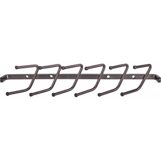 Brushed Oil Rubbed Bronze 11" Screw Mounted Tie Rack
