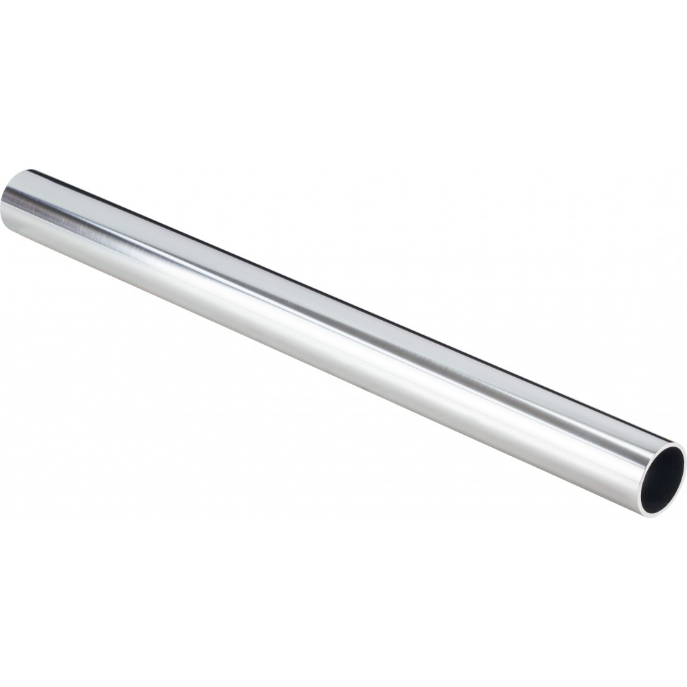 Chrome 1-1/16" Diameter x 12' Long Round Steel Closet Rod