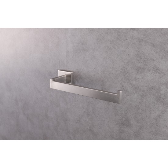 Bagno Lucido Stainless Steel Towel Holder - Satin Nickel