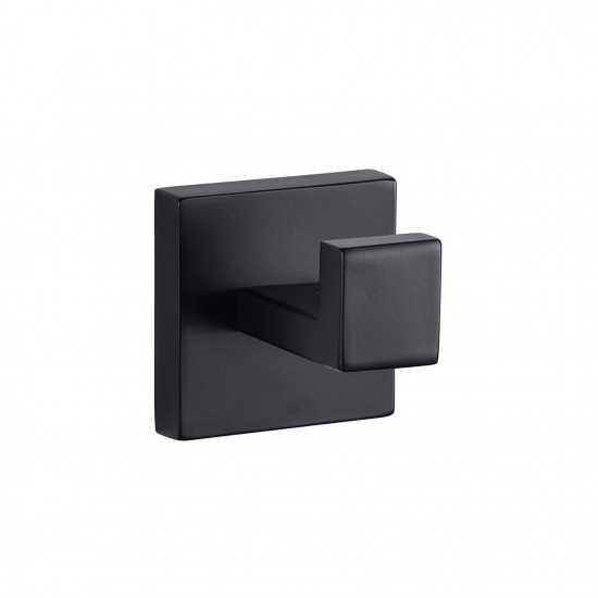 Bagno Lucido Stainless Steel Robe Hook - Matte Black