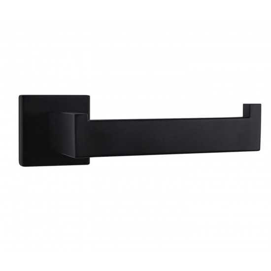 Bagno Lucido Stainless Steel Toilet Paper Holder - Matte Black