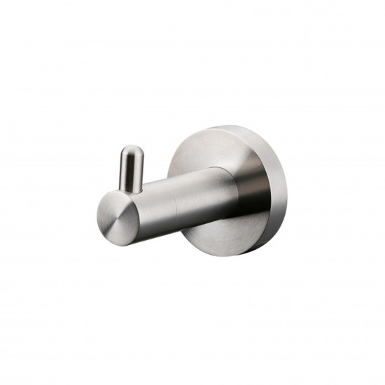 Bagno Nera Stainless Steel Robe Hook - Satin Nickel