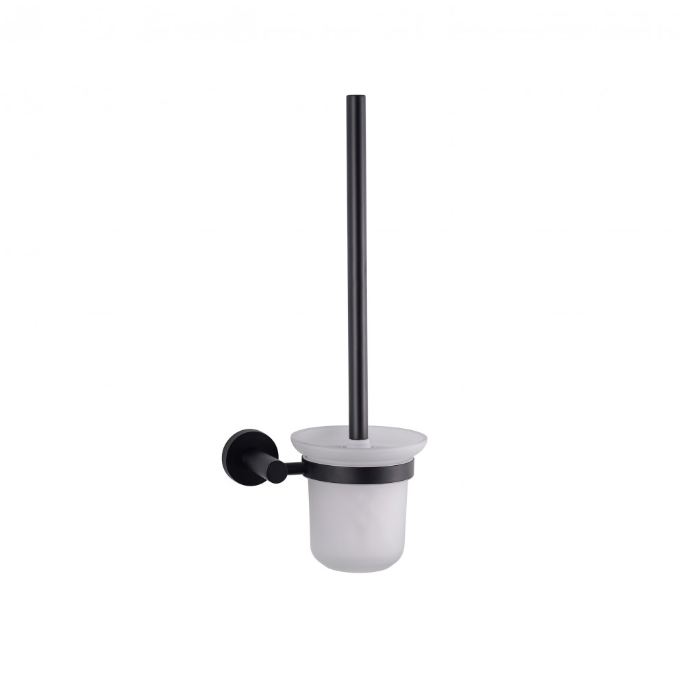 Bagno Nera Stainless Steel Toilet Brush - Matte Black