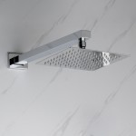 Cero Set, 8" Square Rain Shower and Handheld, Chrome