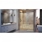 DreamLine Enigma Air 56-60x76 Frameless Sliding Shower Door in Satin Black