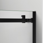 DreamLine Enigma Air 56-60x76 Frameless Sliding Shower Door in Satin Black