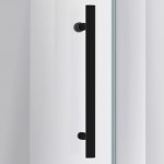 DreamLine Enigma Air 56-60x76 Frameless Sliding Shower Door in Satin Black