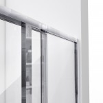 DreamLine Cornerview 40 1/2x40 1/2x72 Framed Sliding Shower Enclosure in Brushed Nickel