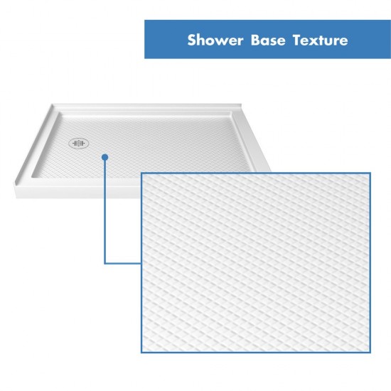 DreamLine Cornerview 42x42x74 3/4 Framed Sliding Shower Enclosure in Brushed Nickel with White Acrylic Base