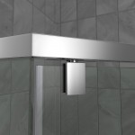 DreamLine Prism 36 1/8 in.x72 in. Frameless Neo-Angle Pivot Shower Enclosure in Oil Rubbed Bronze