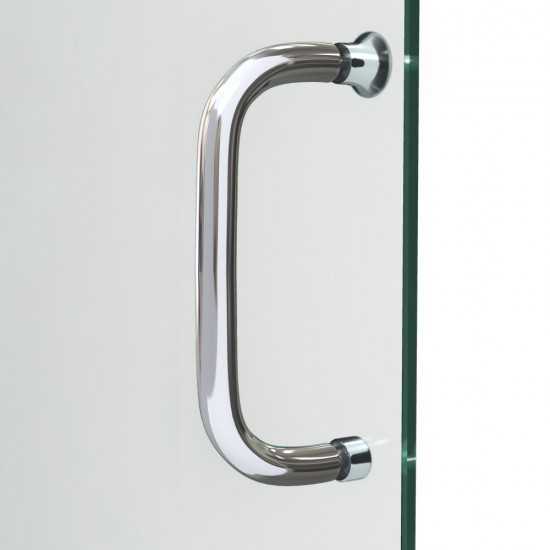 DreamLine Infinity-Z 32x60x74 3/4 Clear Sliding Shower Door in Oil Rubbed Bronze, Left Drain Black Base