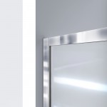 DreamLine Infinity-Z 32x60x74 3/4 Clear Sliding Shower Door in Oil Rubbed Bronze, Left Drain Black Base