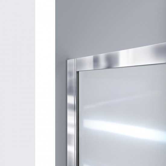 DreamLine Infinity-Z 32x60x74 3/4 Clear Sliding Shower Door in Oil Rubbed Bronze, Left Drain Black Base