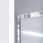 DreamLine Infinity-Z 36x60x76 3/4 Clear Sliding Shower Door in Oil Rubbed Bronze, Left Drain and Backwalls