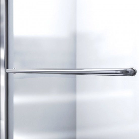 DreamLine Infinity-Z 36x60x74 3/4 Clear Sliding Shower Door in Satin Black, Left Drain Biscuit Base