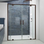 DreamLine Terrace 58x72 Semi-Frameless Pivot Shower Door in Oil Rubbed Bronze