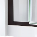 DreamLine Terrace 58x72 Semi-Frameless Pivot Shower Door in Oil Rubbed Bronze