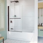 DreamLine Aqua-Q Swing 34x58 Frameless Tub Door in Oil Rubbed Bronze