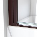 DreamLine Aqua-Q Swing 34x58 Frameless Tub Door in Oil Rubbed Bronze