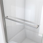 DreamLine Aqua-Q Swing 39 1/2x72 Frameless Shower Door in Brushed Nickel