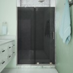 DreamLine Mirage-X 44-48x72 Frameless Sliding Shower Door in Brushed Nickel, SHDR1948723GR04