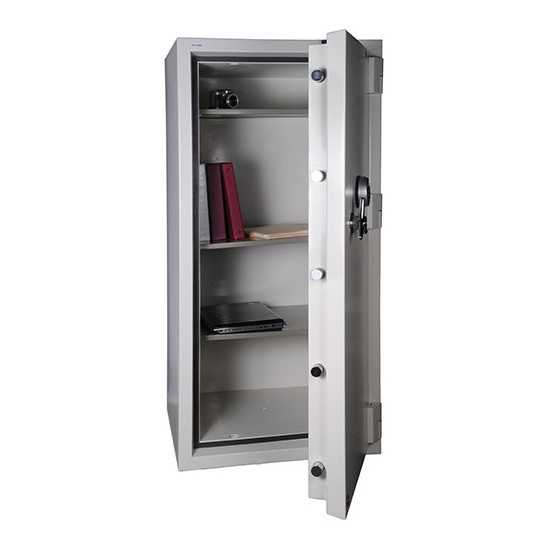 Hollon Gray-White Fire and Burglary Safe, FB-1505C