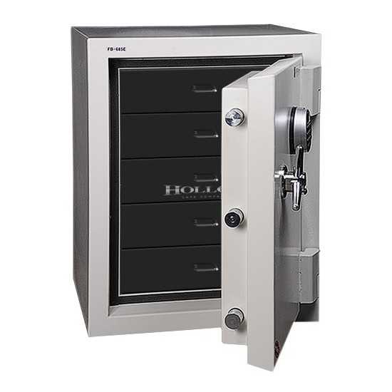 Hollon Gray-White Jewely Safe, 685E-JD