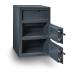 Hollon Gray Double Door Depository Safe, FDD-3020CC