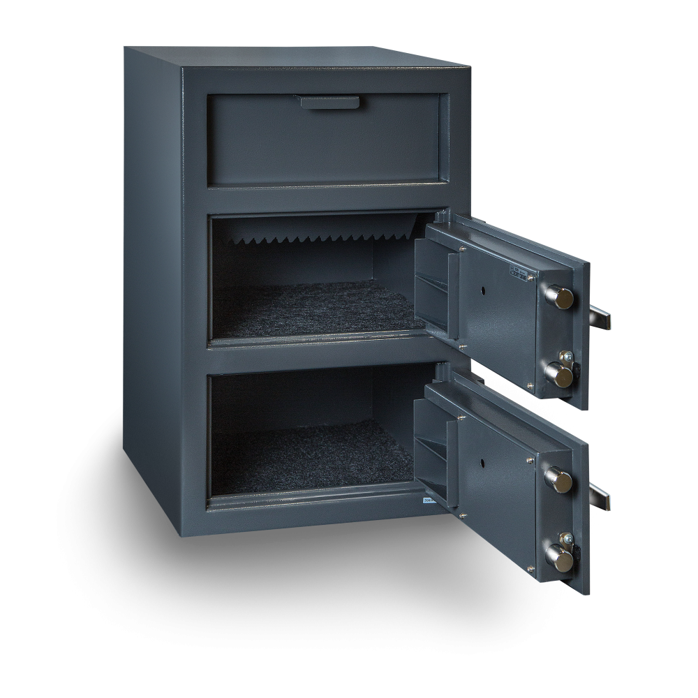 Hollon Gray Double Door Depository Safe, FDD-3020CK