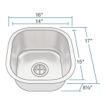 1716-16 Stainless Steel Sink