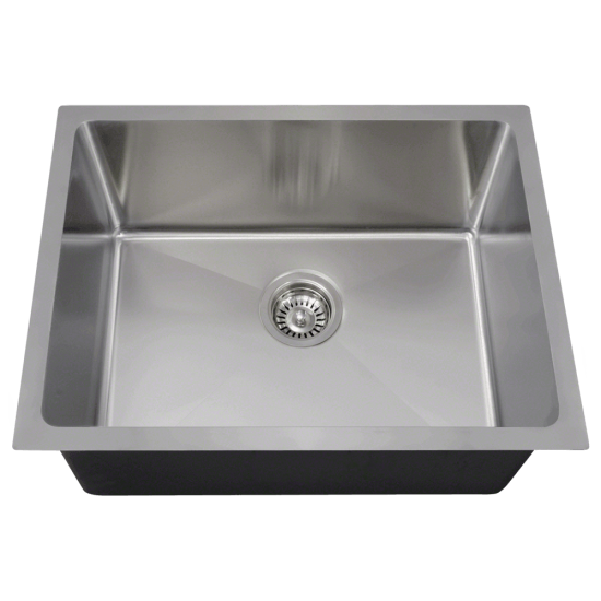 1823 Stainless Steel Single Bowl 3/4" Radius Kitchen Sink