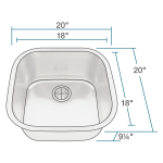 2020 Stainless Steel Sink