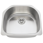 2421-16 D-Bowl Stainless Steel Kitchen Sink