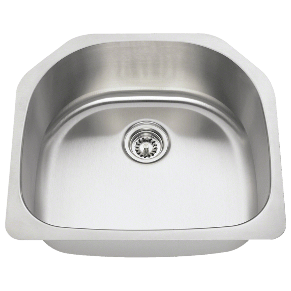 2421-16 D-Bowl Stainless Steel Kitchen Sink