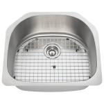 2421-16 D-Bowl Stainless Steel Kitchen Sink