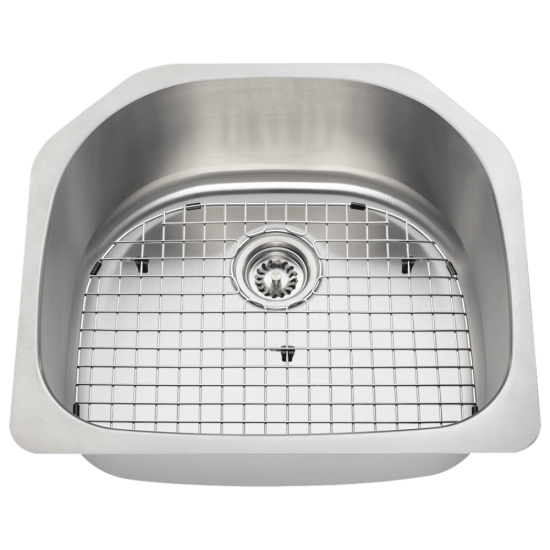 2421-16 D-Bowl Stainless Steel Kitchen Sink