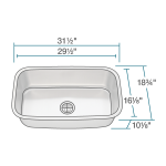 3118-16 Stainless Steel Kitchen Sink