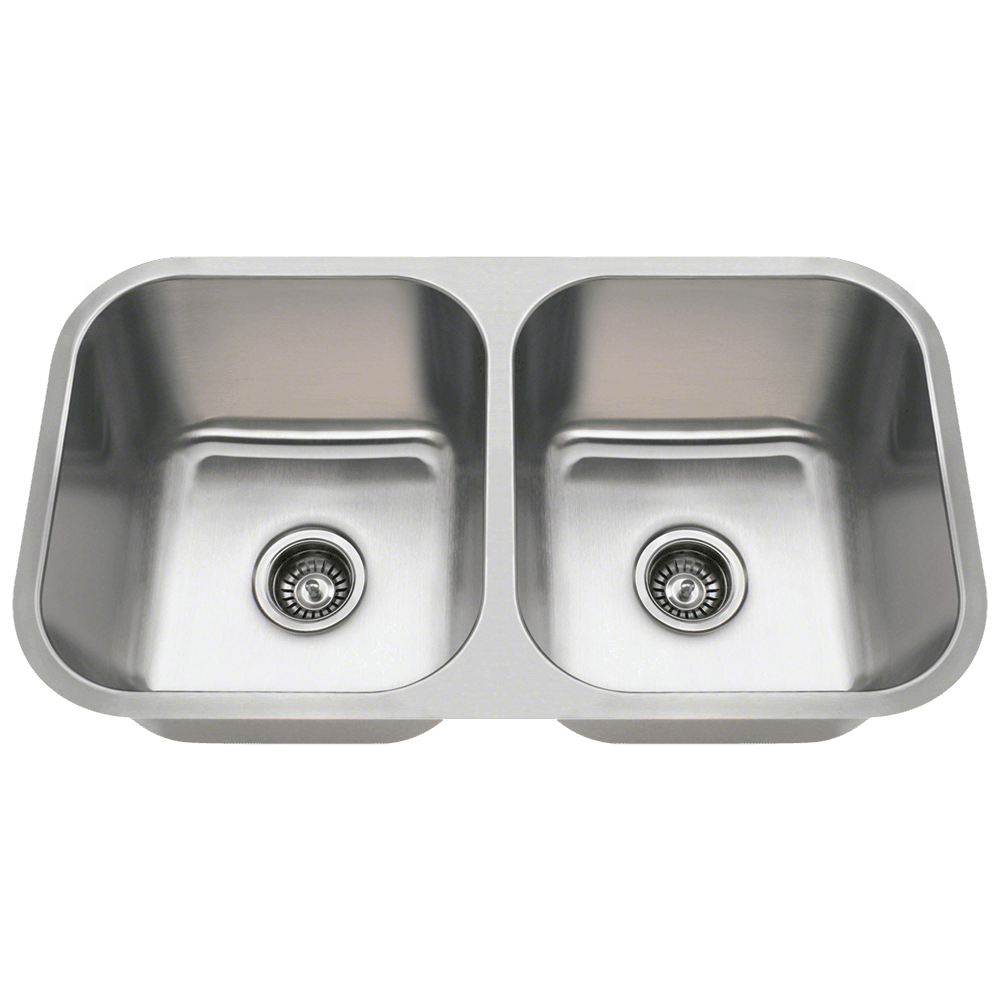 3218A Double Bowl Undermount Stainless Steel Sink